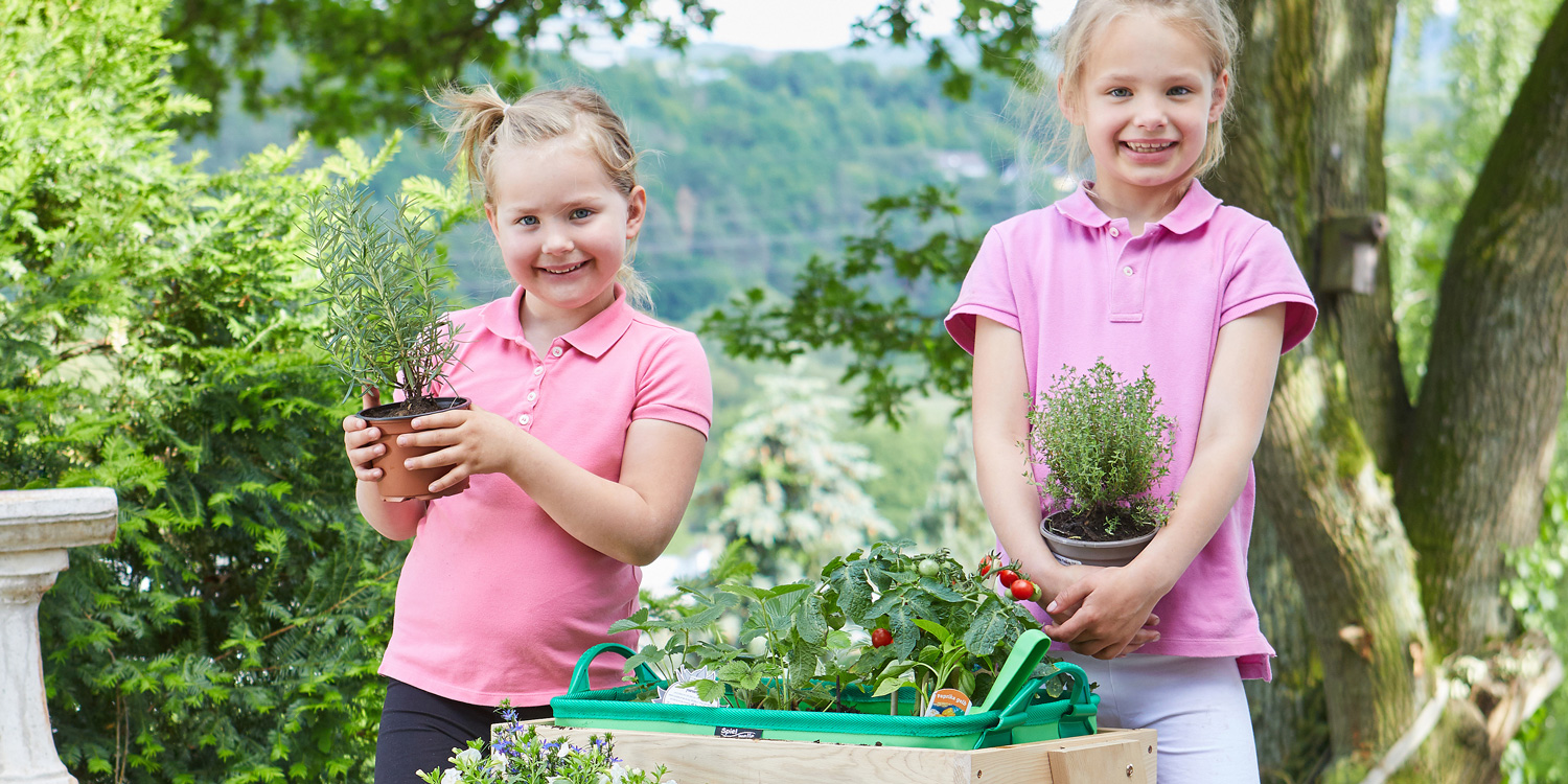 Kinder dürfen alles selbst machen: anpflanzen, aussäen, gießen, pflegen und ernten