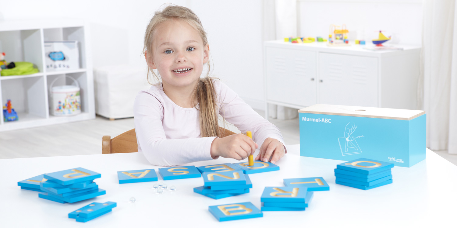 Lernen kann Spaß machen mit Murmel-ABC und Spielwelle
